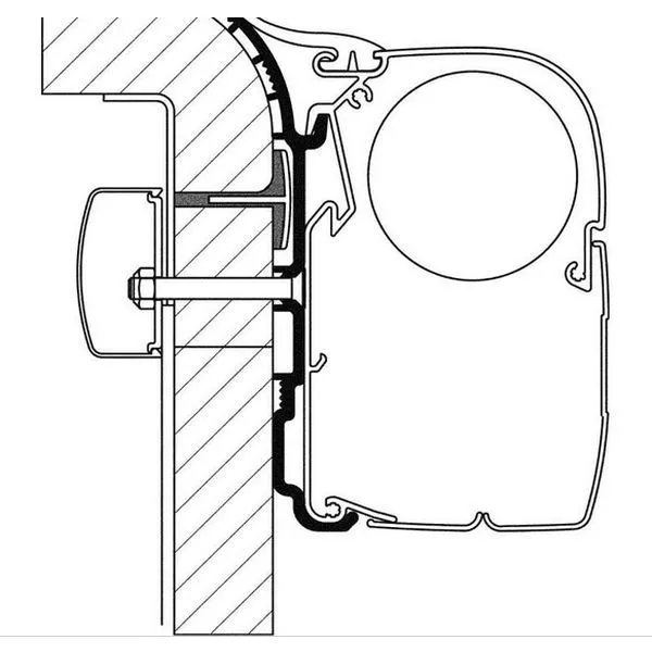 Thule Adapter Bürstner, Länge 3 M 1 Thule Adapter Bürstner, Länge 3 M