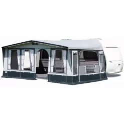 Vorzelt Brand Topas 350 -Campingzelt brand topas 350 tuer mittig rechts easy zip seitenwand herunter geklappt 1000 2 19898