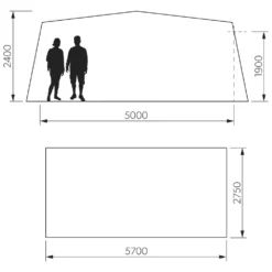 Wohnwagen-Vorzelt Dometic Residence AIR All-Season | Grösse 13 | 950 - 975 -Campingzelt dometic residence air all season groesse 13 groessenangaben wohnwagenvorzelt 1000 1 24711