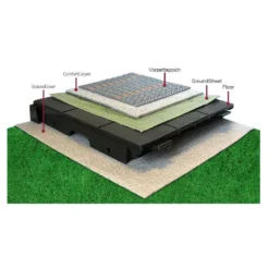 Zelt-Teppich Isabella Carpet Dawn | 300 X 300 Cm -Campingzelt isabella zusammensetzung aufbauanleitung vorzeltteppich teppich carpet 1000 4 25225