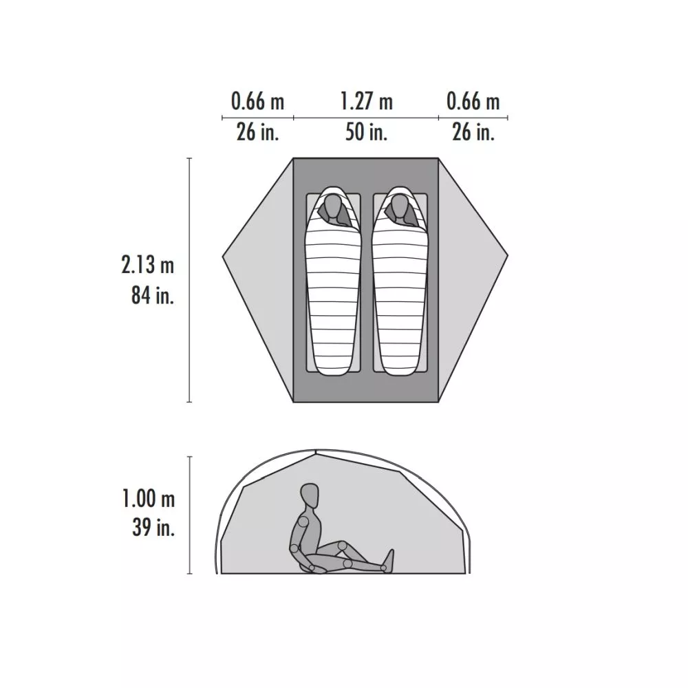 Zwei-Personen-Zelt MSR FreeLite 2 2 Zwei-Personen-Zelt MSR FreeLite 2 – Bild 2