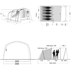 Campingzelt -Campingzelt outwell ashwood 5 abmessungen 1000 1 24340