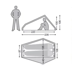 Trekkingzelt Nordisk Telemark 2 LW, Forest Green -Campingzelt trekkingzelt nordisk telemark 2 lw forest green groesse 2 7808