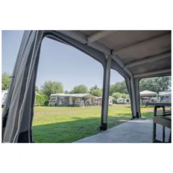 Wohnwagen-Vorzelt Westfield Pluto 9 XL | Mod. 2023 -Campingzelt vorderwandelemente abgenommen offenes aufblasbares wohnwagenvorzelt westfield pluto xl 1000 5 23232